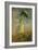 Woman with an Umbrella Turned to the Right-Claude Monet-Framed Giclee Print