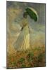 Woman with an Umbrella Turned to the Right-Claude Monet-Mounted Giclee Print