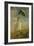 Woman with an Umbrella Turned to the Right-Claude Monet-Framed Giclee Print