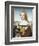 Woman with an Unicorn-Raphael-Framed Art Print