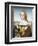 Woman with an Unicorn-Raphael-Framed Art Print