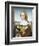 Woman with an Unicorn-Raphael-Framed Art Print