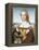 Woman with an Unicorn-Raphael-Framed Stretched Canvas