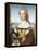 Woman with an Unicorn-Raphael-Framed Stretched Canvas