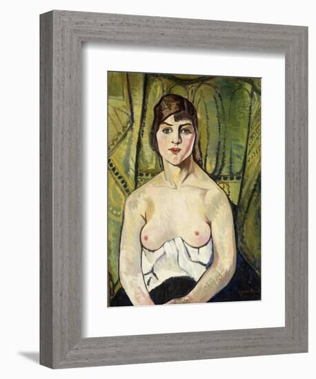 Woman with Bare Breasts-Suzanne Valadon-Framed Giclee Print