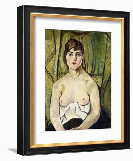 Woman with Bare Breasts-Suzanne Valadon-Framed Giclee Print