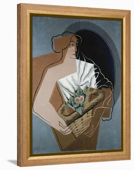 Woman with Basket-Juan Gris-Framed Premier Image Canvas