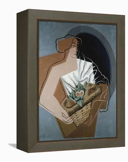 Woman with Basket-Juan Gris-Framed Premier Image Canvas