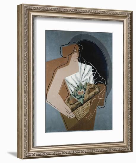 Woman with Basket-Juan Gris-Framed Giclee Print