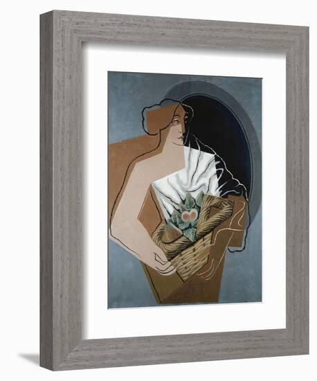 Woman with Basket-Juan Gris-Framed Giclee Print