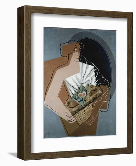 Woman with Basket-Juan Gris-Framed Giclee Print