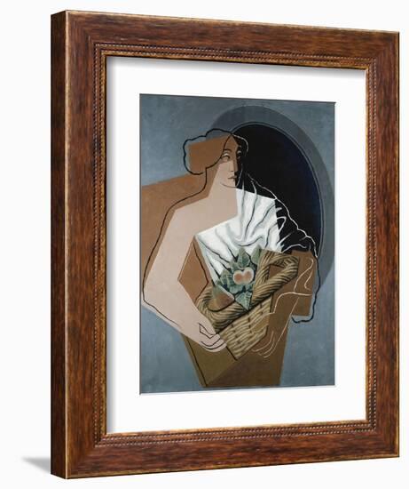 Woman with Basket-Juan Gris-Framed Giclee Print