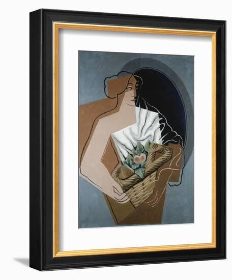 Woman with Basket-Juan Gris-Framed Giclee Print