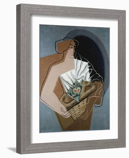 Woman with Basket-Juan Gris-Framed Giclee Print