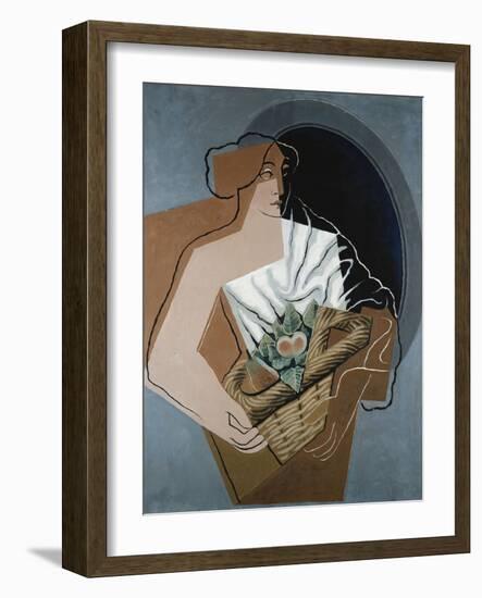 Woman with Basket-Juan Gris-Framed Giclee Print