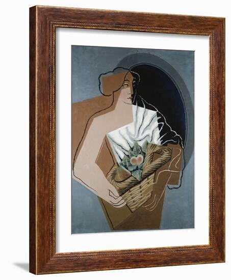 Woman with Basket-Juan Gris-Framed Giclee Print