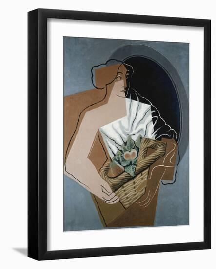 Woman with Basket-Juan Gris-Framed Giclee Print