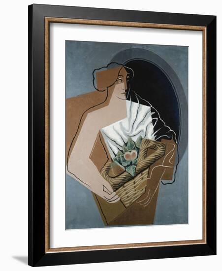 Woman with Basket-Juan Gris-Framed Giclee Print