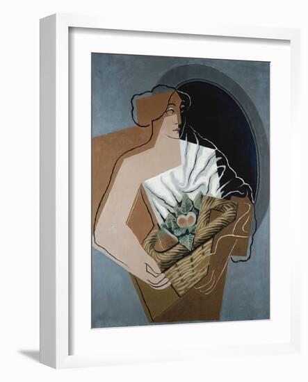 Woman with Basket-Juan Gris-Framed Giclee Print