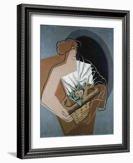 Woman with Basket-Juan Gris-Framed Giclee Print