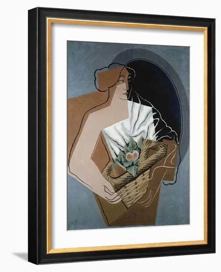 Woman with Basket-Juan Gris-Framed Giclee Print