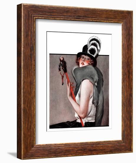 "Woman with Baton,"February 28, 1925-Roy Best-Framed Giclee Print