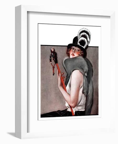 "Woman with Baton,"February 28, 1925-Roy Best-Framed Giclee Print