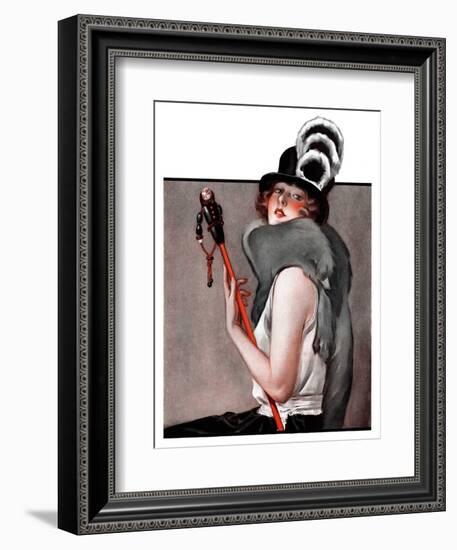 "Woman with Baton,"February 28, 1925-Roy Best-Framed Giclee Print