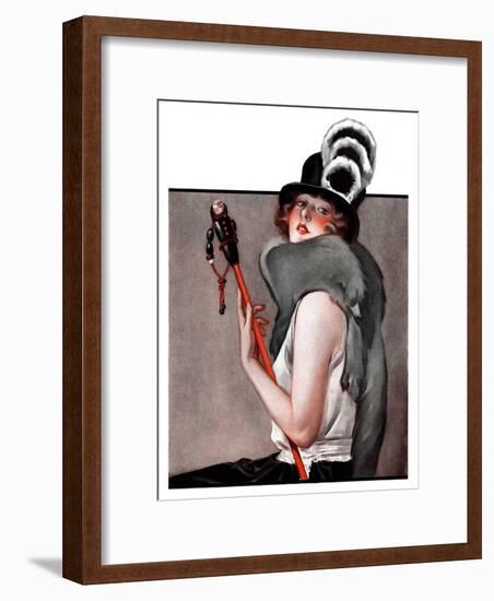 "Woman with Baton,"February 28, 1925-Roy Best-Framed Giclee Print