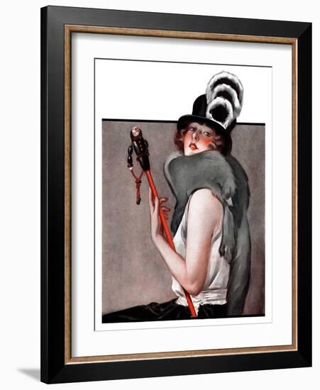 "Woman with Baton,"February 28, 1925-Roy Best-Framed Giclee Print