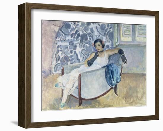 Woman with Black Gloves, C. 1930-Henri Lebasque-Framed Giclee Print