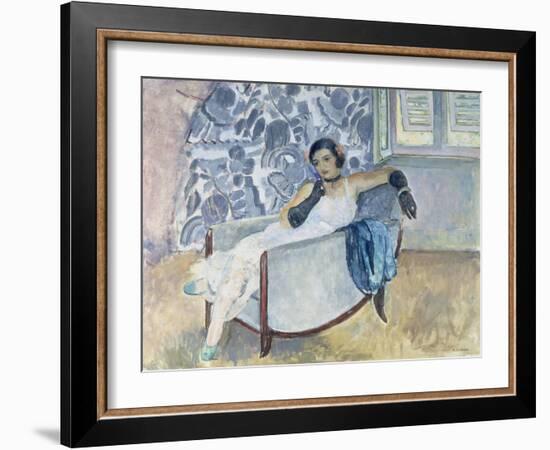 Woman with Black Gloves, C. 1930-Henri Lebasque-Framed Giclee Print