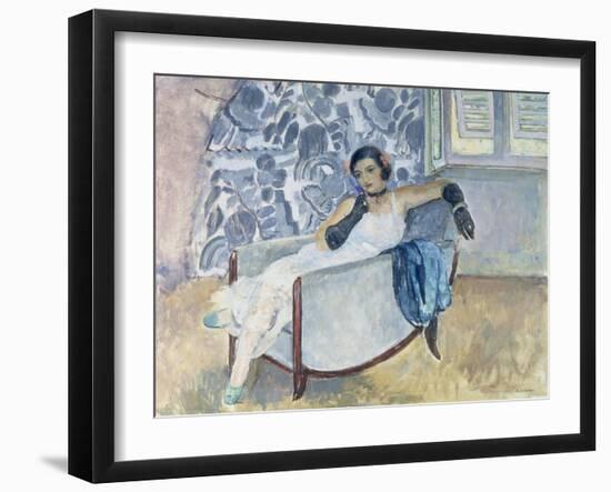 Woman with Black Gloves, C. 1930-Henri Lebasque-Framed Giclee Print