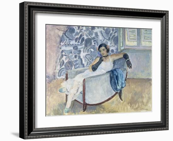 Woman with Black Gloves, C. 1930-Henri Lebasque-Framed Giclee Print