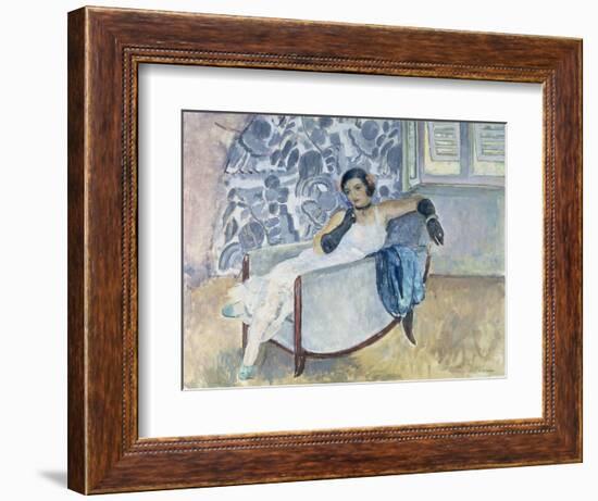 Woman with Black Gloves, C. 1930-Henri Lebasque-Framed Giclee Print