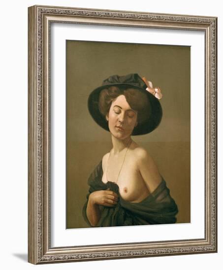 Woman with Black Hat-Félix Vallotton-Framed Giclee Print