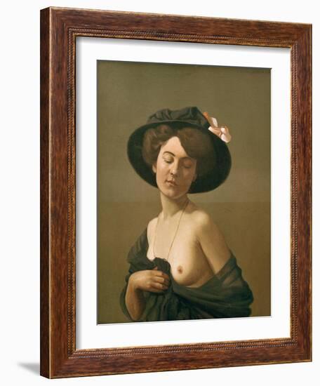 Woman with Black Hat-Félix Vallotton-Framed Giclee Print