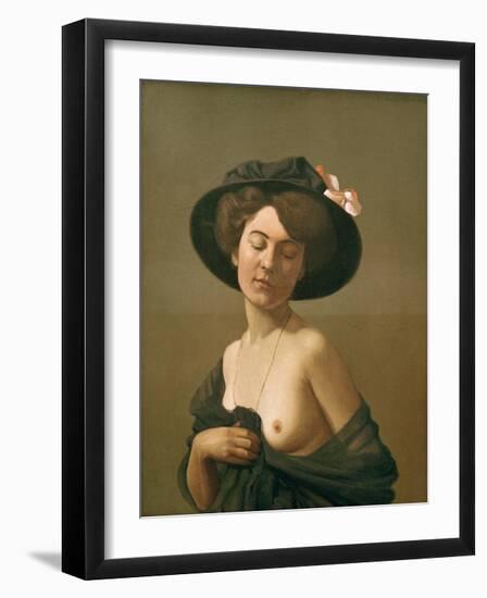 Woman with Black Hat-Félix Vallotton-Framed Giclee Print