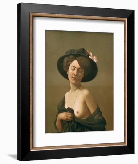 Woman with Black Hat-Félix Vallotton-Framed Giclee Print