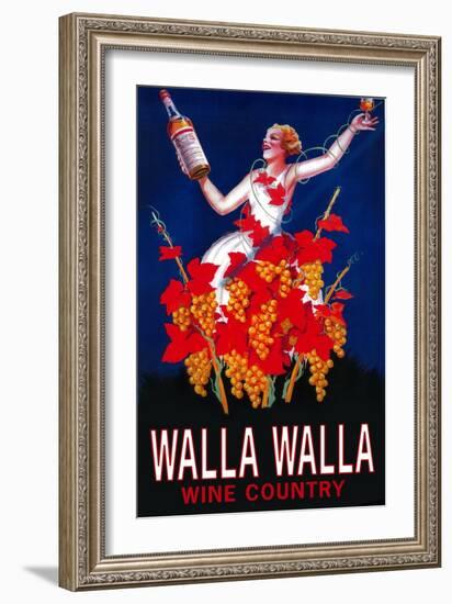 Woman with Bottle - Walla Walla, Washington-Lantern Press-Framed Art Print