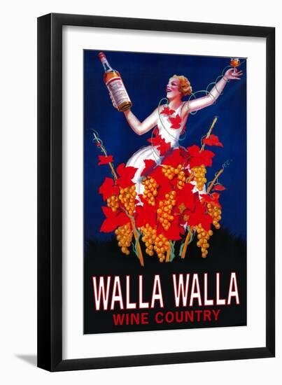 Woman with Bottle - Walla Walla, Washington-Lantern Press-Framed Art Print