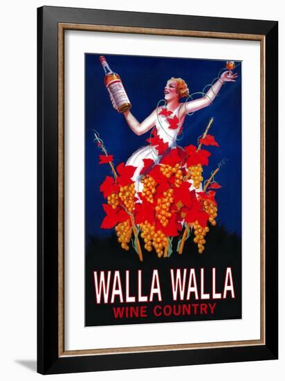 Woman with Bottle - Walla Walla, Washington-Lantern Press-Framed Art Print