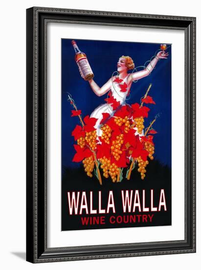 Woman with Bottle - Walla Walla, Washington-Lantern Press-Framed Art Print