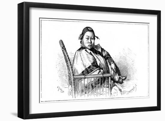 Woman with Bound Feet, China, 19th Century-E Ronjat-Framed Giclee Print