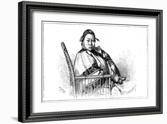 Woman with Bound Feet, China, 19th Century-E Ronjat-Framed Giclee Print