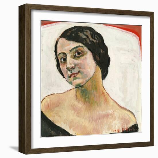 Woman with Brown Hair, 1913-Ferdinand Hodler-Framed Giclee Print