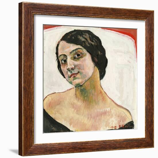 Woman with Brown Hair, 1913-Ferdinand Hodler-Framed Giclee Print