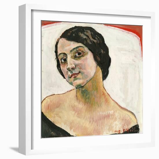 Woman with Brown Hair, 1913-Ferdinand Hodler-Framed Giclee Print