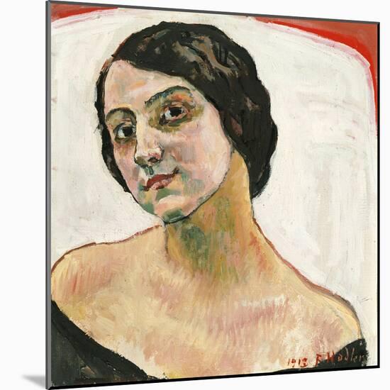 Woman with Brown Hair, 1913-Ferdinand Hodler-Mounted Giclee Print