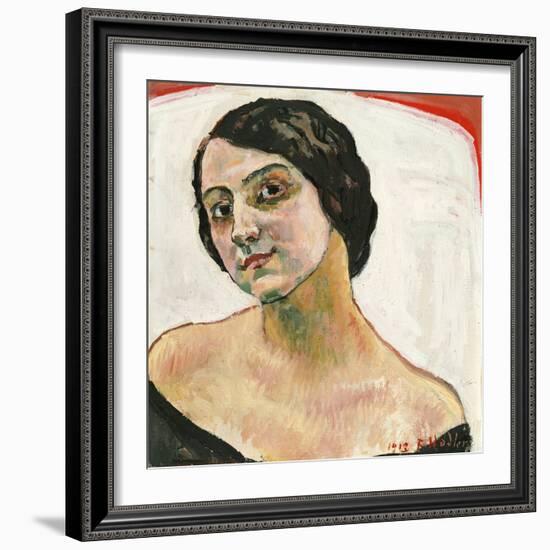 Woman with Brown Hair, 1913-Ferdinand Hodler-Framed Giclee Print